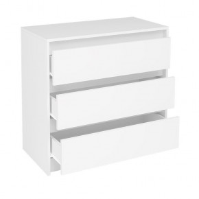 АЙДЕН КМ06-800 Комод 3 ящика (белый) в Добрянке - dobryanka.mebel24.online | фото 2