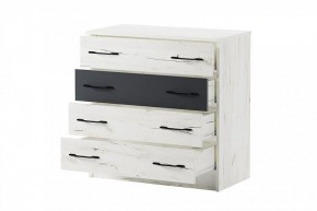 БЕАТРИС Комод К800 (дуб крафт белый/антрацит) в Добрянке - dobryanka.mebel24.online | фото 3