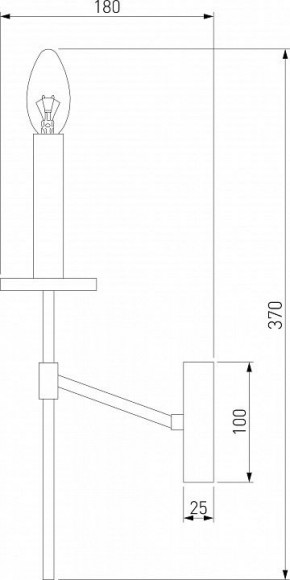 Бра Eurosvet Anders 60142/1 хром в Добрянке - dobryanka.mebel24.online | фото 2