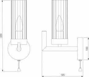 Бра Eurosvet Arganie 60133/1 серебро в Добрянке - dobryanka.mebel24.online | фото 3