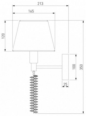 Бра Eurosvet Charuel 60148/1 матовое золото в Добрянке - dobryanka.mebel24.online | фото