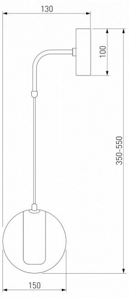 Бра Eurosvet Cobble 50258 LED дымчатый в Добрянке - dobryanka.mebel24.online | фото 2