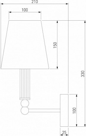 Бра Eurosvet Conso 60145/1 латунь в Добрянке - dobryanka.mebel24.online | фото 4
