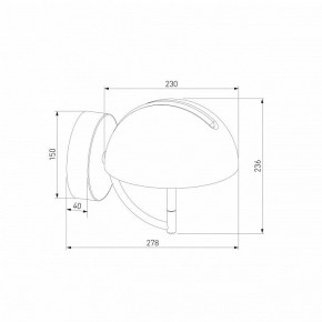 Бра Eurosvet Emisfero 50083/1 LED золото в Добрянке - dobryanka.mebel24.online | фото 3