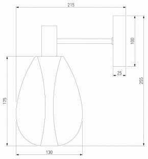 Бра Eurosvet Magma 60175/1 латунь в Добрянке - dobryanka.mebel24.online | фото 3