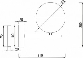 Бра Eurosvet Nuvola 70129/1 латунь в Добрянке - dobryanka.mebel24.online | фото 2