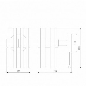 Бра Eurosvet Spada 70116/1 черный в Добрянке - dobryanka.mebel24.online | фото 4