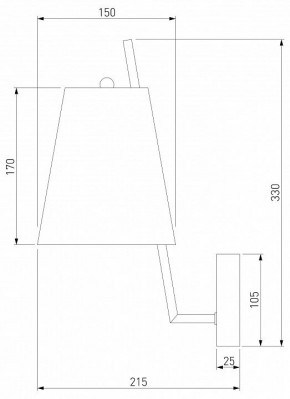 Бра Eurosvet Topanga 60173/1 латунь в Добрянке - dobryanka.mebel24.online | фото 5