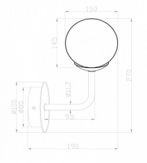 Бра Maytoni Erich MOD221-WL-01-N в Добрянке - dobryanka.mebel24.online | фото 3