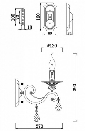 Бра Maytoni Grace RC247-WL-01-R в Добрянке - dobryanka.mebel24.online | фото 2