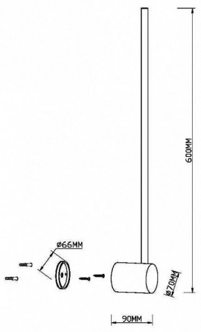 Бра Maytoni Light stick MOD237WL-L6BS3K в Добрянке - dobryanka.mebel24.online | фото 4