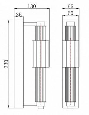 Бра Maytoni Verticale MOD308WL-L9CH3K в Добрянке - dobryanka.mebel24.online | фото 3