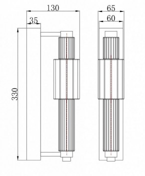 Бра Maytoni Verticale MOD308WL-L9GR3K в Добрянке - dobryanka.mebel24.online | фото 3