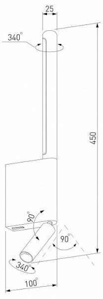 Бра с подсветкой Elektrostandard Sarca a066401 в Добрянке - dobryanka.mebel24.online | фото 5
