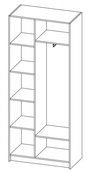 ДАРЬЯ Шкаф (Крафт серый/Крафт белый) гостиная в Добрянке - dobryanka.mebel24.online | фото 6
