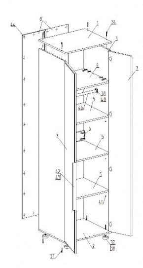 Детская "Лео" (модульная) в Добрянке - dobryanka.mebel24.online | фото 9