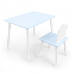 Детский комплект стол и стул «Облачко» Rolti Baby  (голубая столешница/голубое сиденье/белые ножки) в Добрянке - dobryanka.mebel24.online | фото