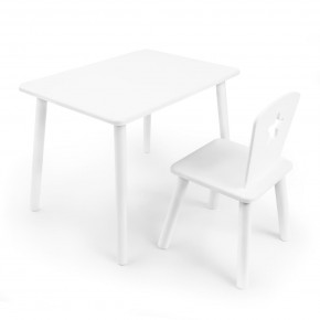 Детский комплект стол и стул «Звезда» Rolti Baby (белый/белый, массив березы/мдф) в Добрянке - dobryanka.mebel24.online | фото