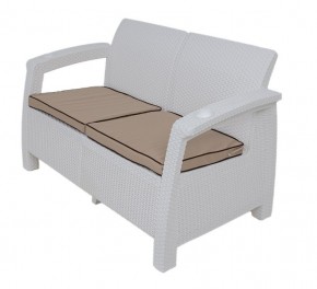 Диван Yalta Premium Sofa 2 Set (Ялта) белый (+подушки под спину) в Добрянке - dobryanka.mebel24.online | фото