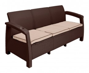 Диван Yalta Premium Sofa 3 Set (Ялта) шоколадный (+подушки под спину) в Добрянке - dobryanka.mebel24.online | фото 2