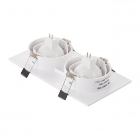 DK3022-WH Встраиваемый светильник, IP 20, 10 Вт, GU5.3, LED, белый, пластик в Добрянке - dobryanka.mebel24.online | фото 3