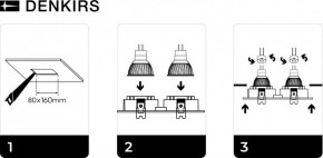 DK3022-WH Встраиваемый светильник, IP 20, 10 Вт, GU5.3, LED, белый, пластик в Добрянке - dobryanka.mebel24.online | фото 6