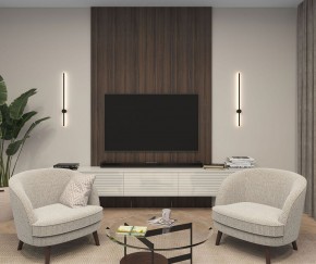 DK5012-BK Бра 800 мм, 3000К, IP20, 7 Вт, черный, алюминий в Добрянке - dobryanka.mebel24.online | фото 3