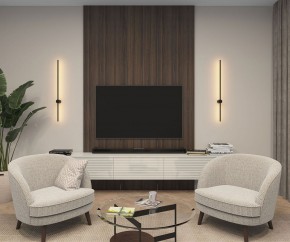 DK5014-BK Бра 1000 мм, 3000К, IP20, 12 Вт, черный, алюминий в Добрянке - dobryanka.mebel24.online | фото 4