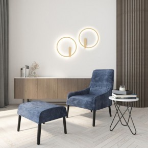 DK5035-SG Бра ROUND со светодиодом, IP20, 24W, 3000/4000/6500K, матовое золото, алюминий в Добрянке - dobryanka.mebel24.online | фото