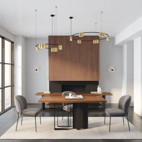DK5060-BK+SG Бра ORBIT, IP20, 3000К, LED, 10 Вт, черный + сатинированное золото, алюминий в Добрянке - dobryanka.mebel24.online | фото 6