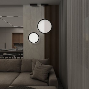 DK6606-BK Подвесной вертикальный светильник Veil со светодиодом H1700 d600 220V 48W 3000-6000K IP20 черный алюминий в Добрянке - dobryanka.mebel24.online | фото 7