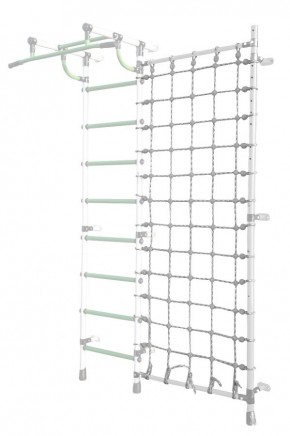 Дополнительная стойка к пристенному ДСК Pastel с сеткой для лазания, цв. белый в Добрянке - dobryanka.mebel24.online | фото