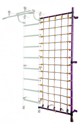 Дополнительная стойка к пристенному ДСК с сеткой для лазания, цв. фиолетовый в Добрянке - dobryanka.mebel24.online | фото