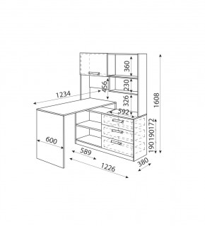Дуглас (подростковая) М07 Стол угловой в Добрянке - dobryanka.mebel24.online | фото 2