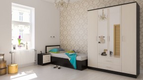 Фиеста Кровать 0900, цвет венге/дуб лоредо, ШхГхВ 93,5х203,5х80 см., сп.м. 900х2000 мм., без матраса, основание есть в Добрянке - dobryanka.mebel24.online | фото 5