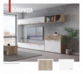 ФЛОРИДА Гостиная (модульная) дуб серый/белый в Добрянке - dobryanka.mebel24.online | фото