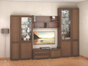 Гостиная-горка Ливорно орех в Добрянке - dobryanka.mebel24.online | фото 1