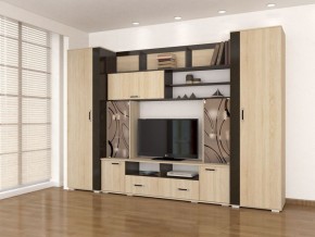 Гостиная Оскар-18-2 дуб сонома-венге в Добрянке - dobryanka.mebel24.online | фото