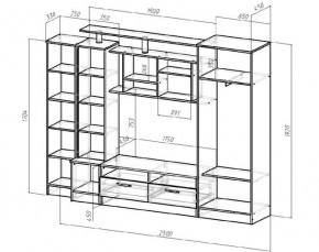 ОСКАР Гостиная (Венге/Анкор светлый) в Добрянке - dobryanka.mebel24.online | фото