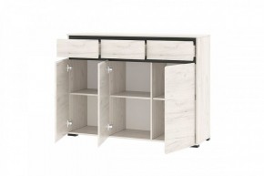 ГРЕТТА Комод 3С3Я 3дв, 3ящ (дуб крафт) в Добрянке - dobryanka.mebel24.online | фото 2