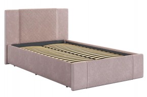 ХЛОЯ Кровать 1200 с основанием (нежно-розовый велюр) в Добрянке - dobryanka.mebel24.online | фото