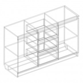 Комод 2-ств. с 3 ящиками в Добрянке - dobryanka.mebel24.online | фото 2