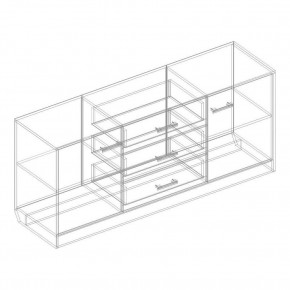 Комод 2 ств. с 3 ящиками "Милана" в Добрянке - dobryanka.mebel24.online | фото 2