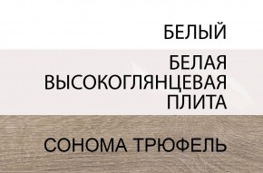 Комод 2D-1S/TYP 34, LINATE ,цвет белый/сонома трюфель в Добрянке - dobryanka.mebel24.online | фото 3