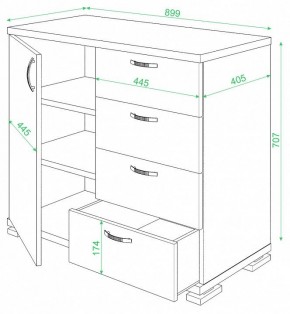 Комод Домино ТБ-4МН в Добрянке - dobryanka.mebel24.online | фото 2