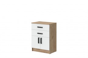 Комод Эконом (Дуб крафт золотой/Белый текстурный) в Добрянке - dobryanka.mebel24.online | фото 1