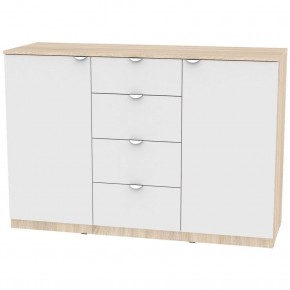 Комод K-93x135x45-1-TR (Белый) Калисто в Добрянке - dobryanka.mebel24.online | фото