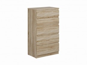Комод КАСТОР с пятью ящиками, цвет Дуб Сонома в Добрянке - dobryanka.mebel24.online | фото
