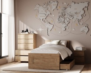 Комод КАСТОР с пятью ящиками, цвет Дуб Сонома в Добрянке - dobryanka.mebel24.online | фото 3