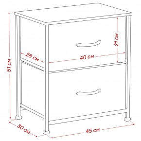 Комод Leset Линкс 2 ящ. (к/з), Каркас Белый, ящики Белые в Добрянке - dobryanka.mebel24.online | фото 8